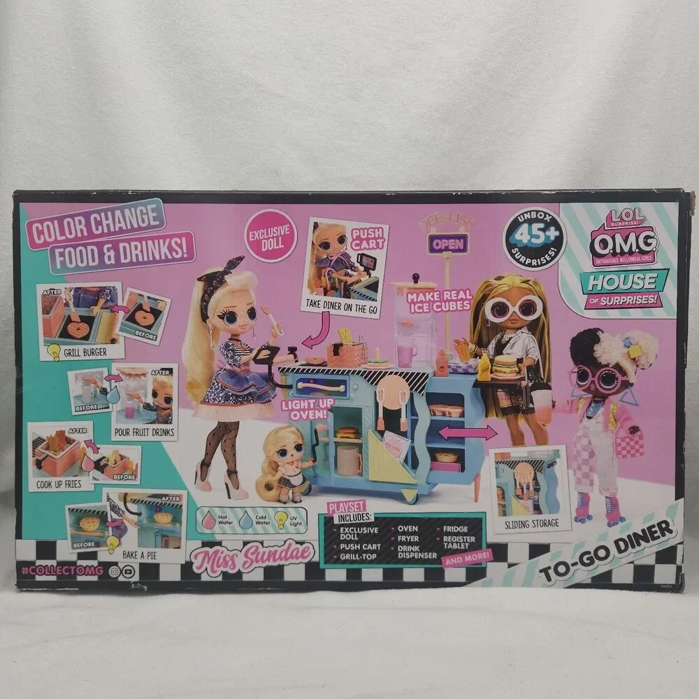 Doll LOL OMG Miss Sundae To Go Diner Exclusive 45+ House Of Surprises Color Chan